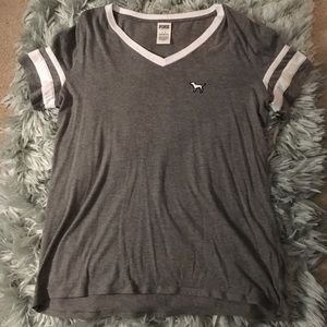 PINK Short Sleeve V-Neck